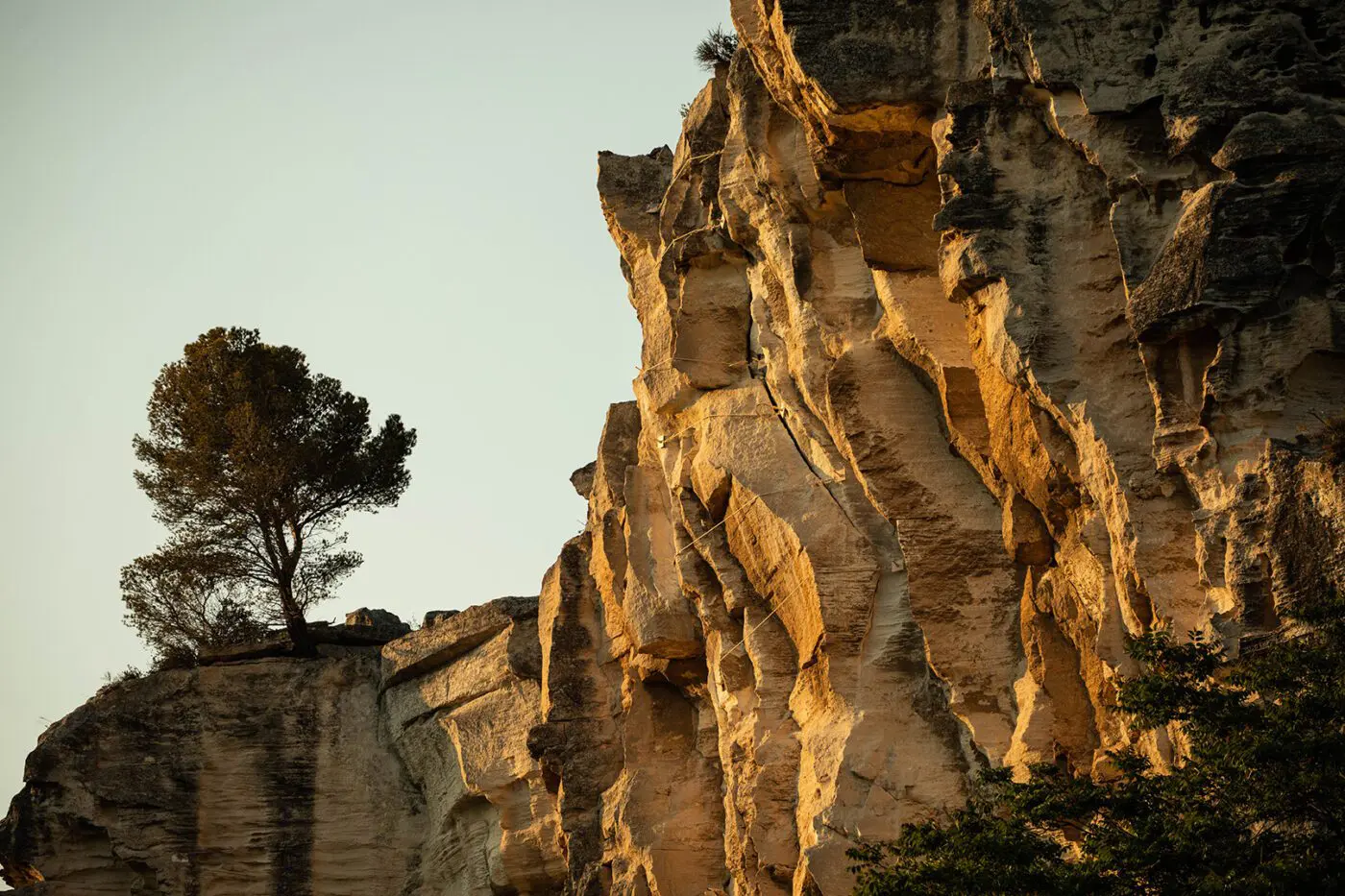 Le rocher Baumaniere les Baux de Provence