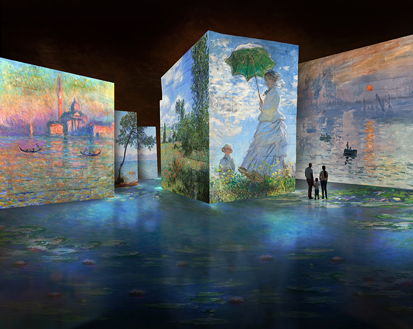spectacle Monet Carrières des Lumières